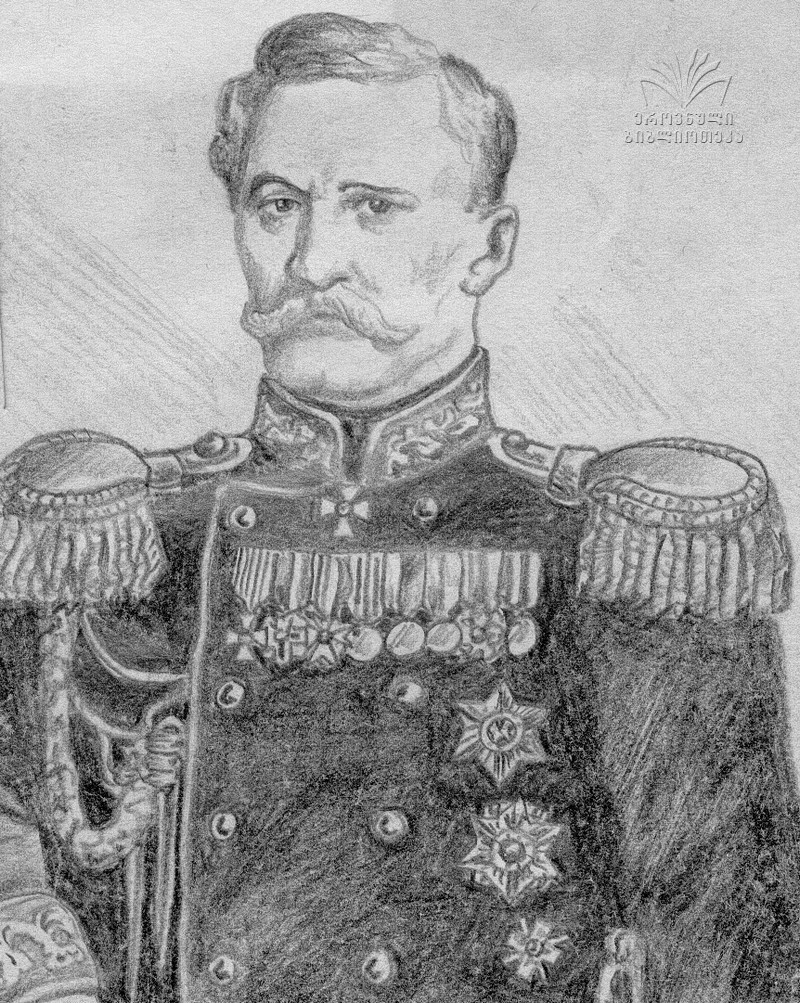 რევაზ ივანეს ძე ანდრონიკაშვილი 1814-77წწ გარდ. 63 წლის, რუსეთის გენერალ ლეიტენანტი, წარმ. გურჯაანი, კახეთი