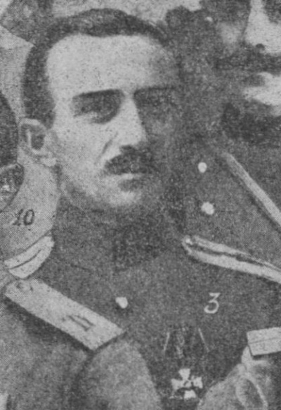 სპირიდონ ჭავჭავაძე 1878-1952წწ გარდ. გენერალ-მაიორი. დაბ. სოფ.წინანდალი, თელავი, კახეთი