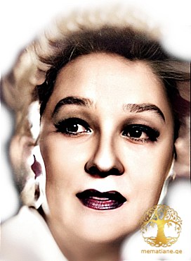 ეკატერინე ვაჩნაძე 1920წ  შოთა რუსთაველის სახელობის სახელმწიფო აკადემიური თეატრის დასი, სოფ, ნანიანი, დაბ. გურჯაანი, კახეთი