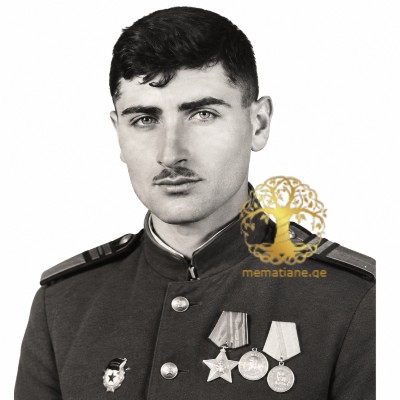 ილია როსტომის-ძე ჯანიაშვილი 1921-2003წწ 1941-1945წწ ომის მონაწილე დაბ. სოფ. კალაური (გურჯაანი)